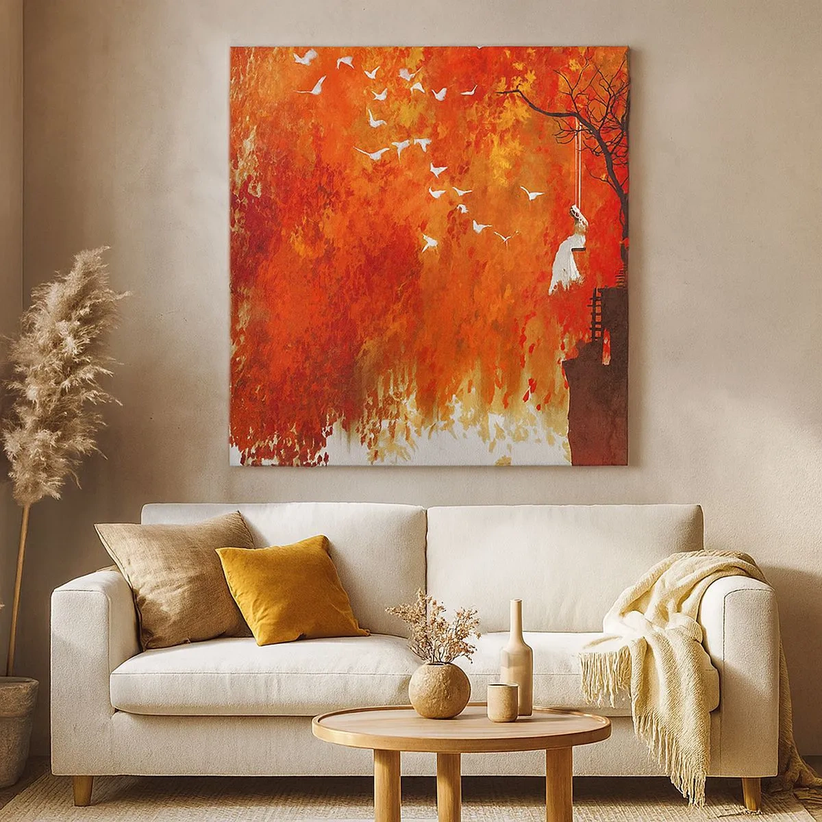 Obraz na plátně - Poletí s nimi? - 30x30 cm