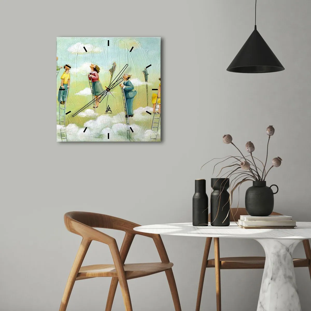 Nástěnné hodiny - Za svým snem - 30x30 cm