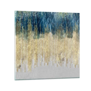 Obraz na skle - Zlacená hranice - 60x60 cm