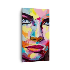 Obraz na plátně - Také barevná duše - 45x80 cm