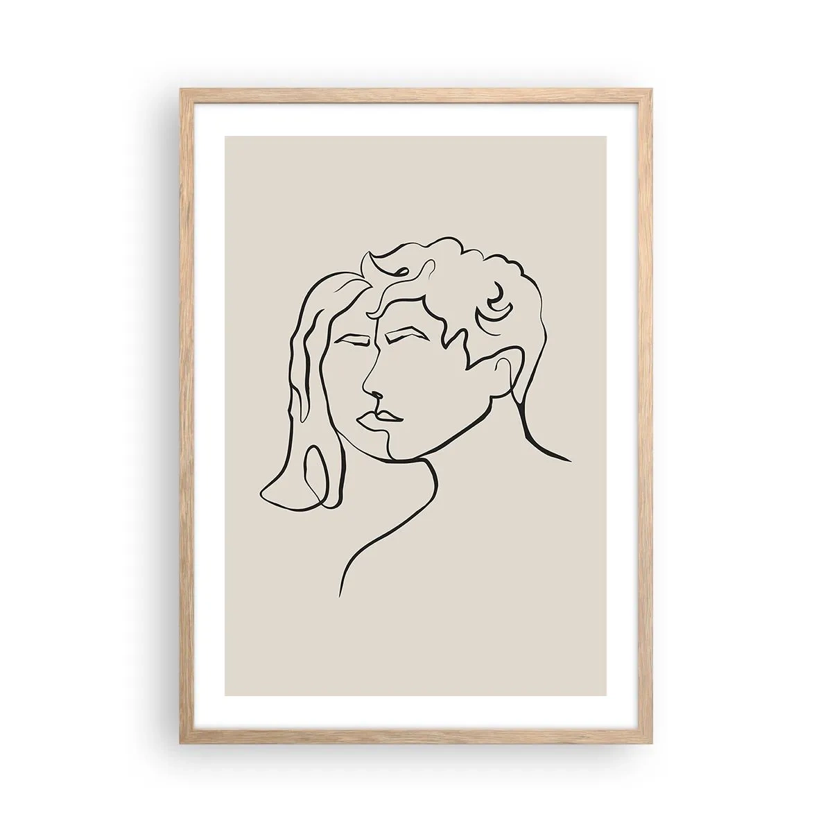 Plakát v rámu světlý dub - A byla jednota - 50x70 cm