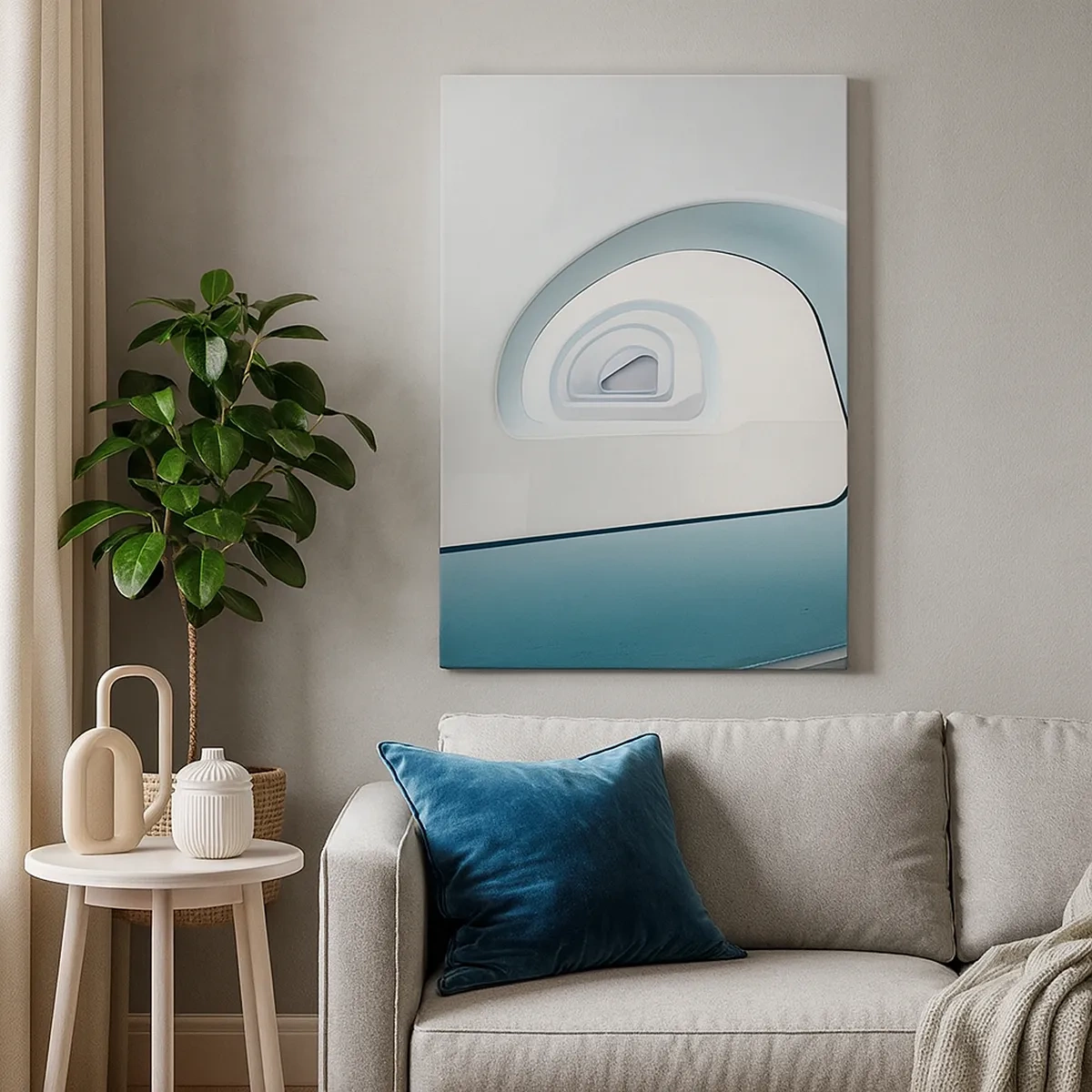 Obraz na plátně - Na dno modré - 50x70 cm