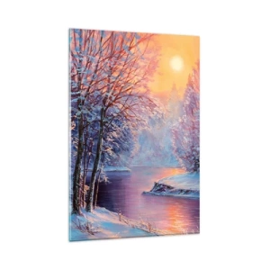 Obraz na skle - Barvy zimy - 80x120 cm