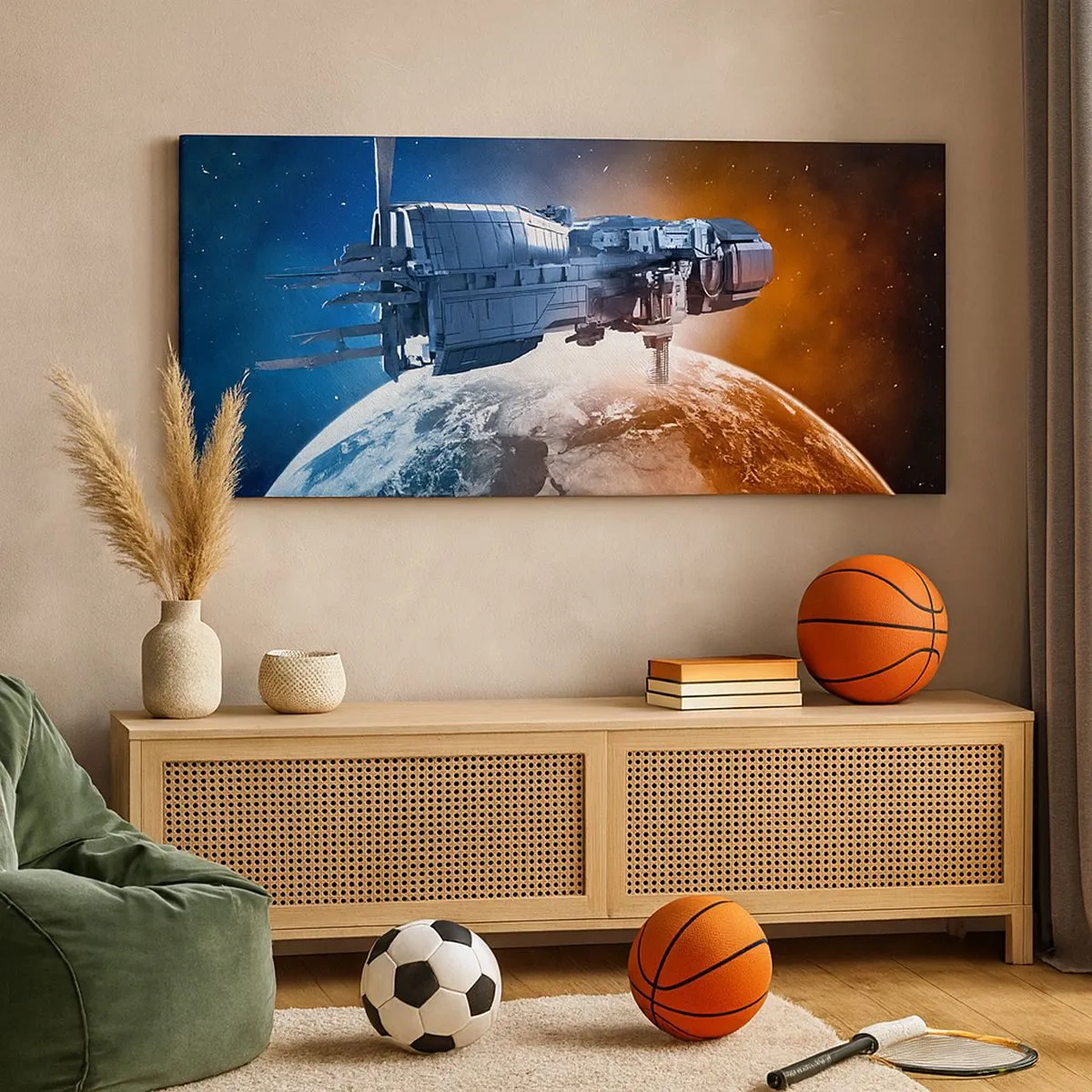 Obraz na plátně - Pozorný pozorovatel - 100x40 cm