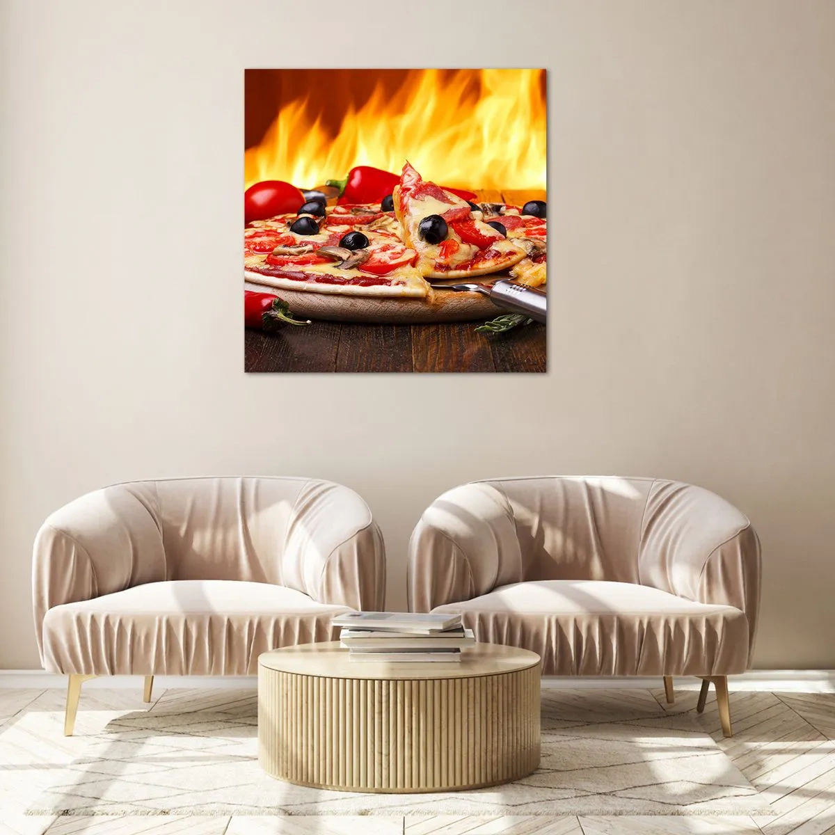 Obraz na skle - From Italy with love - 30x30 cm