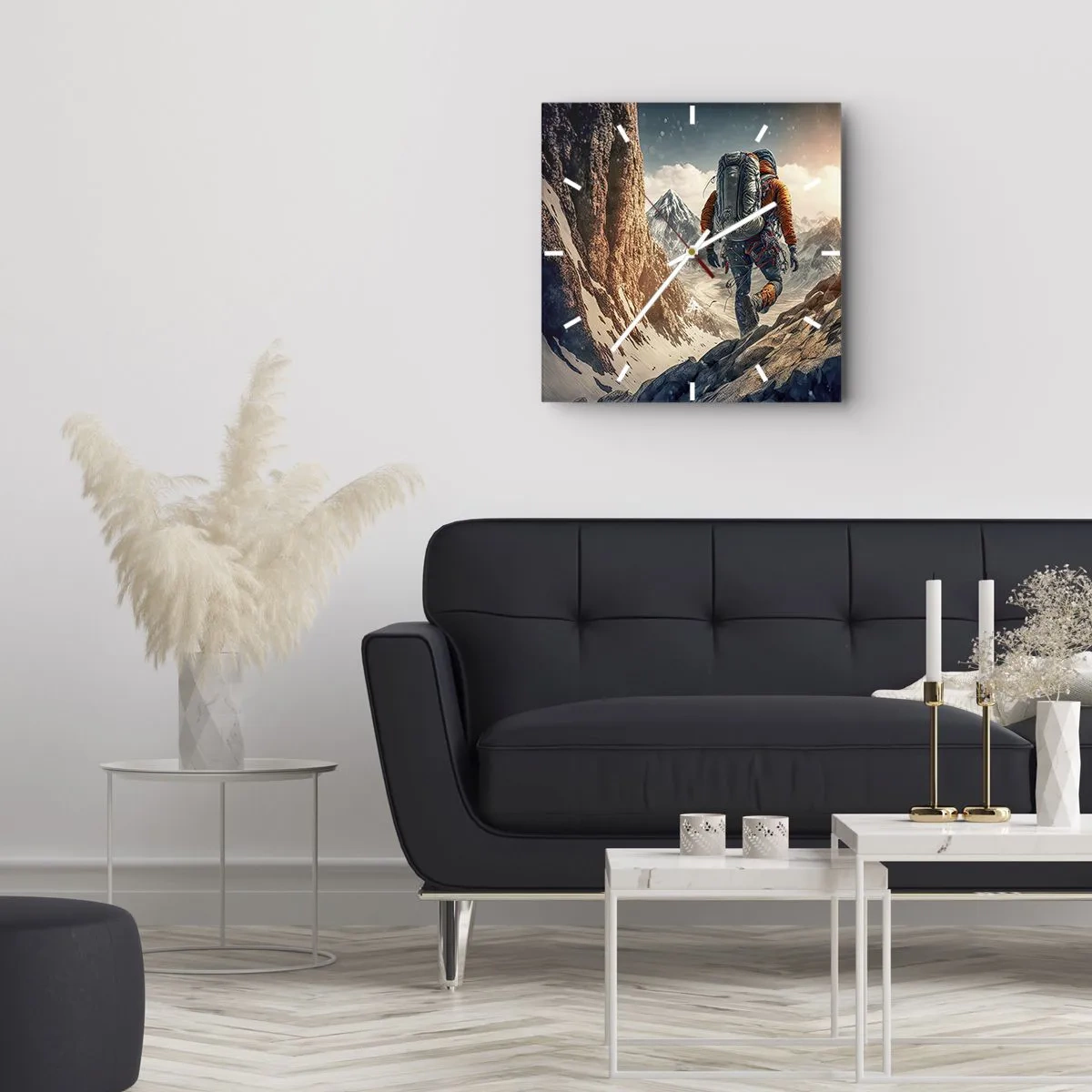 Nástěnné hodiny - Osamělý bojovník - 30x30 cm
