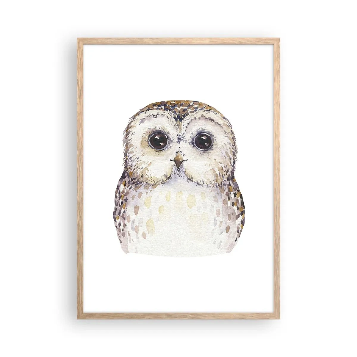 Plakát v rámu světlý dub - Podívej se mi do očí - 50x70 cm