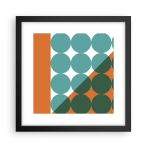 Plakát v černém rámu - Nahoru a šikmo - 30x30 cm