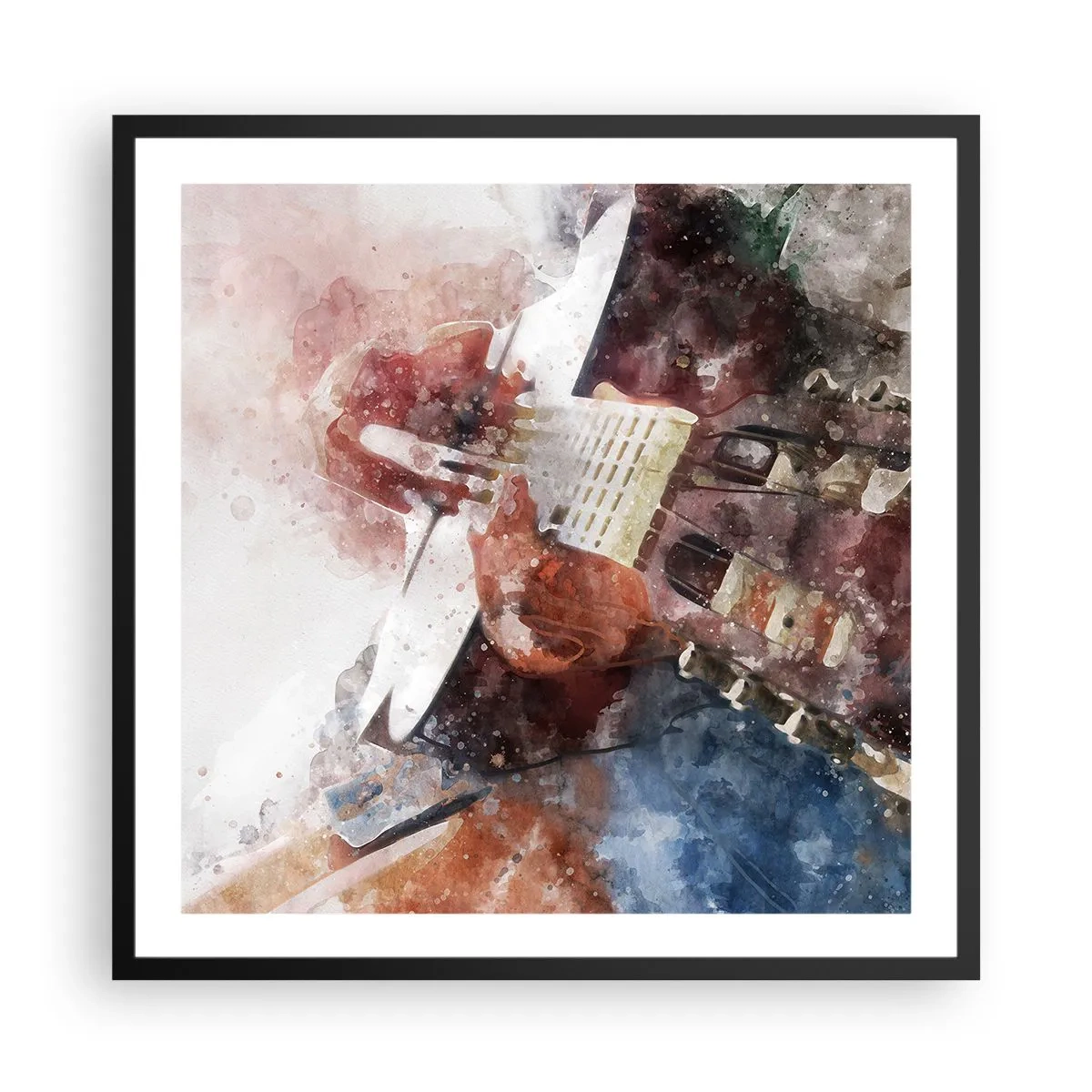 Plakát v černém rámu - Co si o tom myslíš? - 60x60 cm