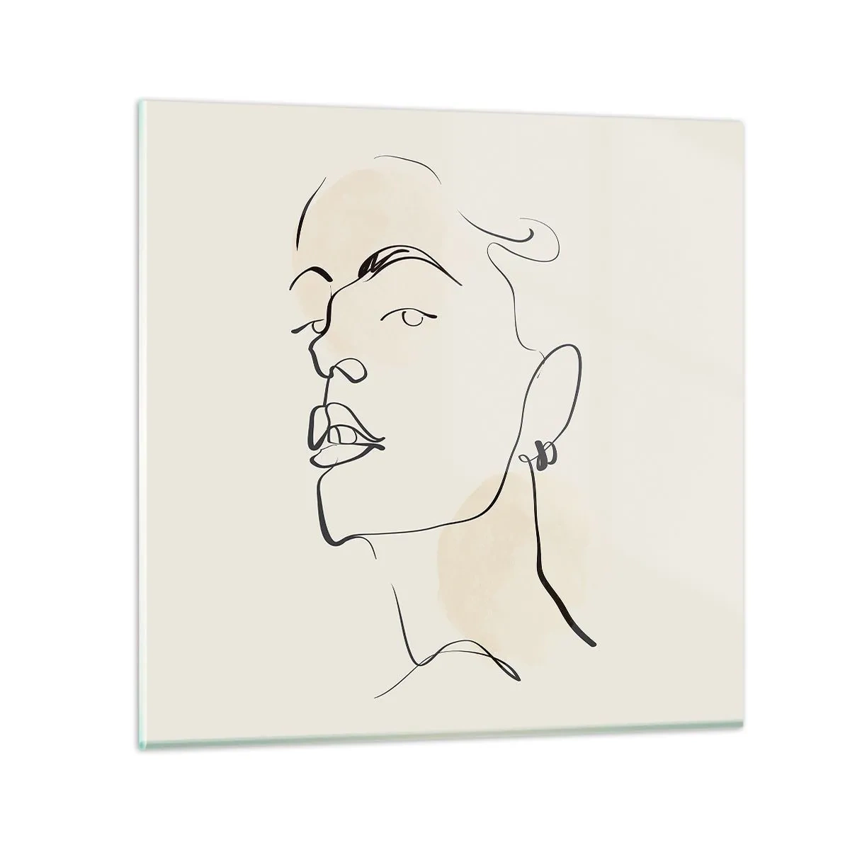 Obraz na skle - Hrdý pohled - 40x40 cm