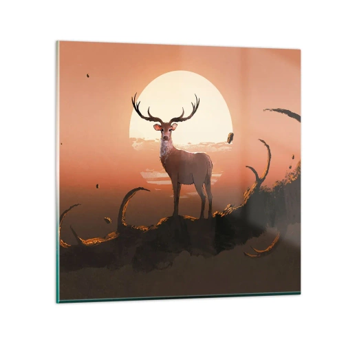 Obraz na skle - Tato noc se nepodobá jiným - 70x70 cm