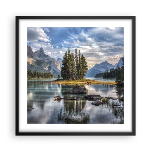Plakát v černém rámu - U velké a čisté vody… - 50x50 cm