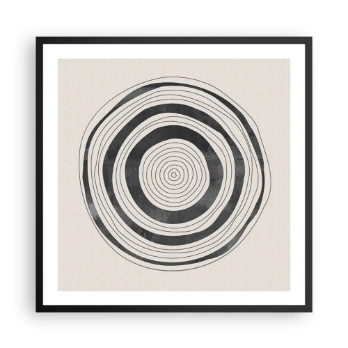 Plakát v černém rámu - Důležité je to, co je uprostřed - 60x60 cm