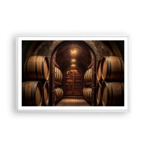 Plakát v bílém rámu - Nádherný sklep - 91x61 cm