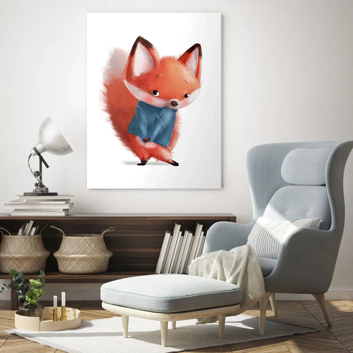 Obraz na skle - Sluší mi to? - 50x70 cm