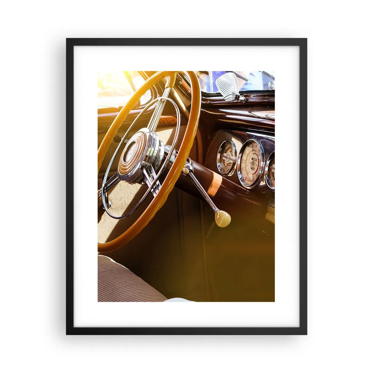 Plakát v černém rámu - Závan luxusu z minulosti - 40x50 cm