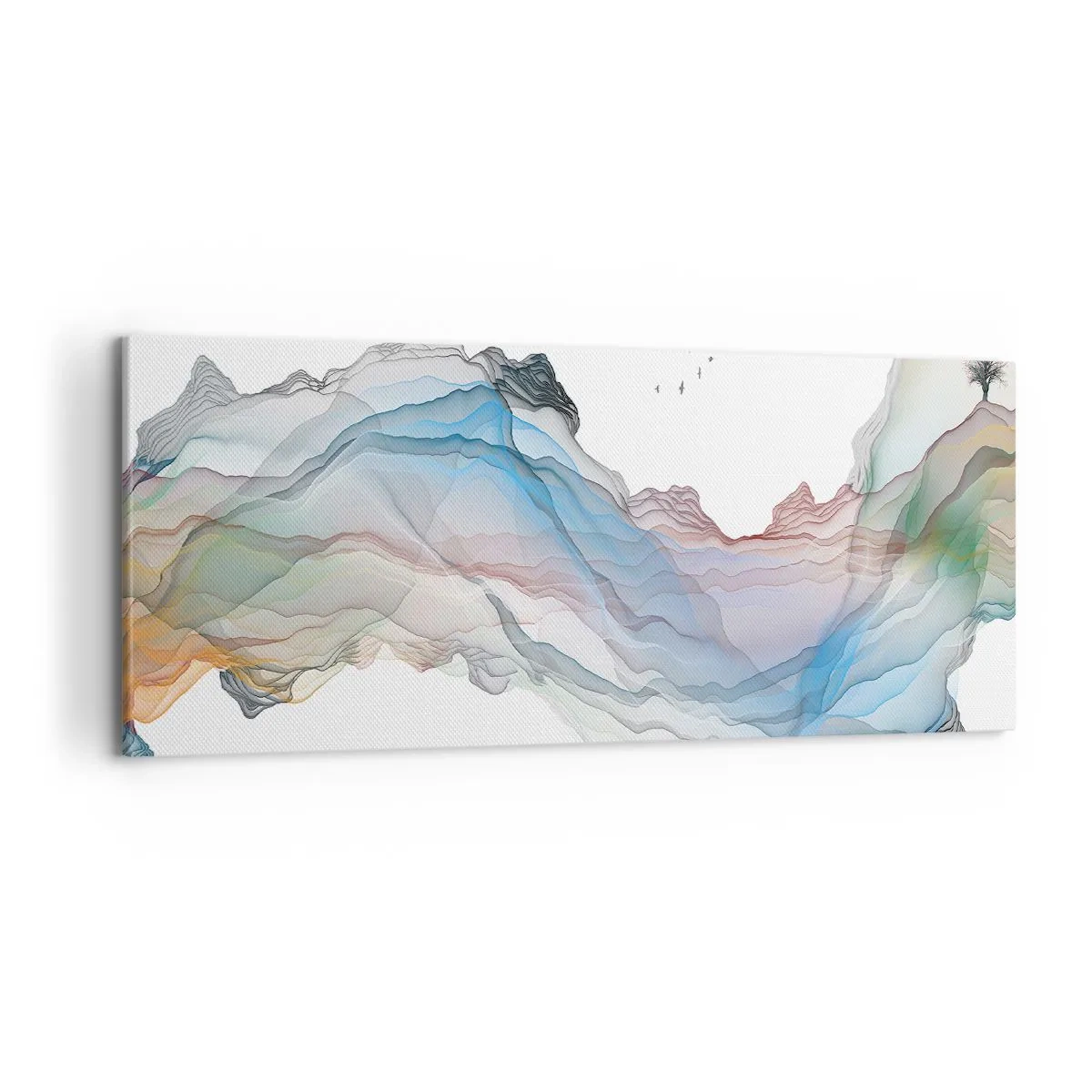 Obraz na plátně - Ke křišťálovým horám - 100x40 cm