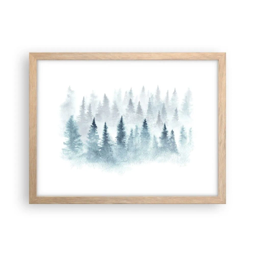 Plakát v rámu světlý dub - Zahalené mlhou - 40x30 cm