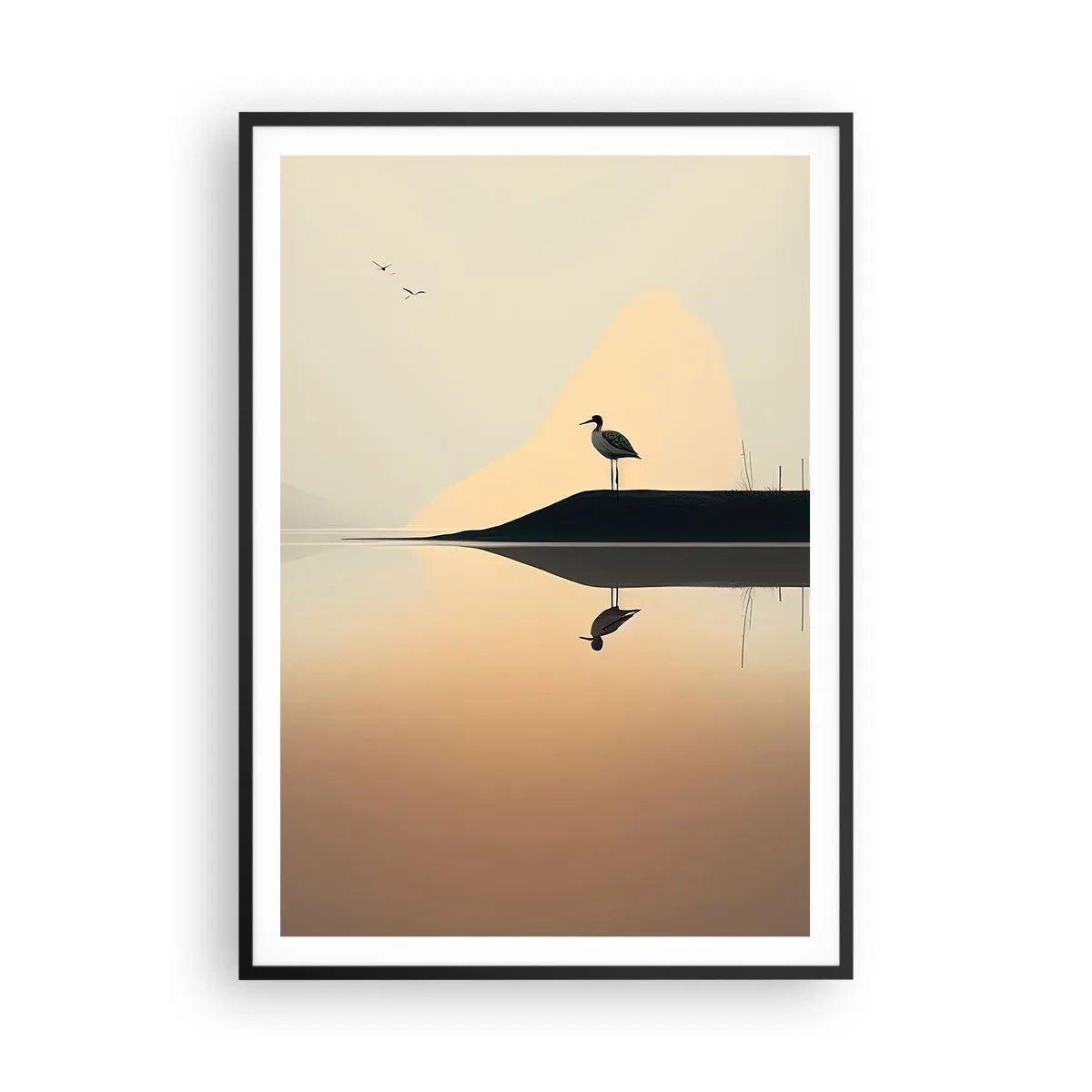 Plakát v černém rámu - Pán na jezeře - 70x100 cm