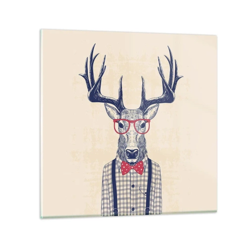 Obraz na skle - Zábavná extravagance - 70x70 cm