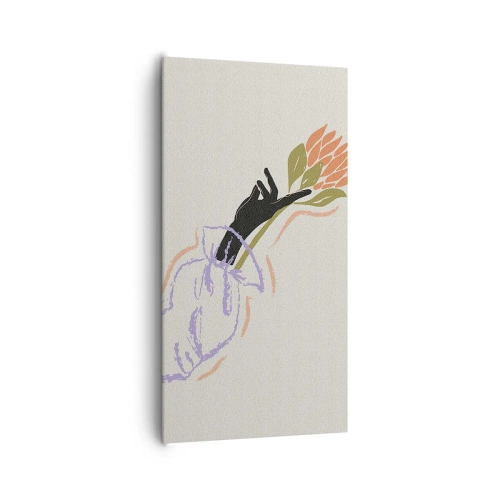 Obraz na plátně - Sesterský dotek - 65x120 cm