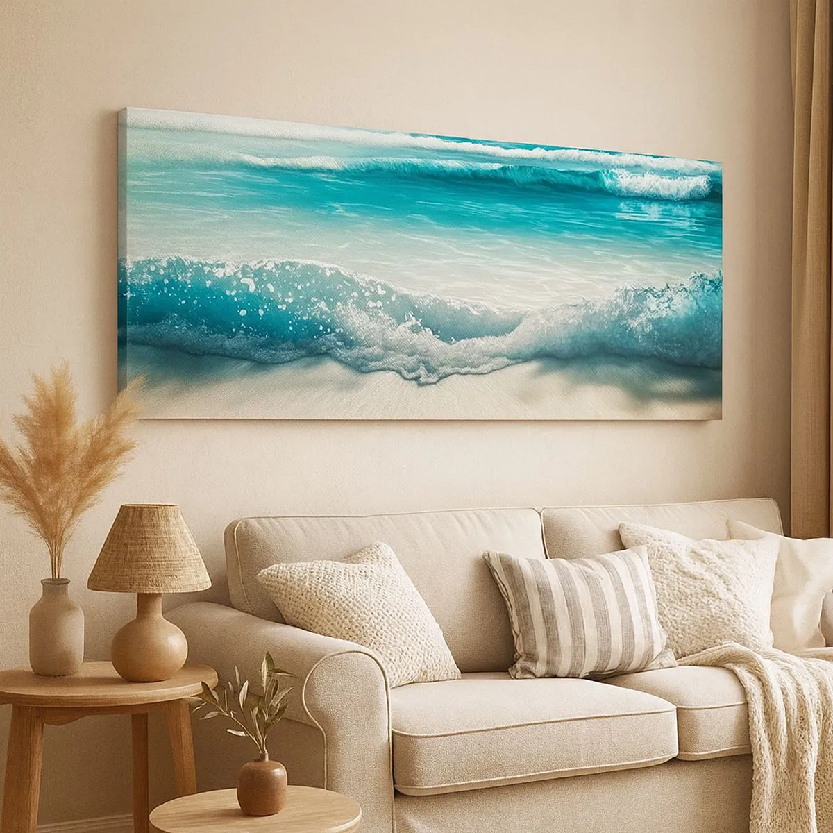 Obraz na plátně - Klid oceánu - 100x40 cm