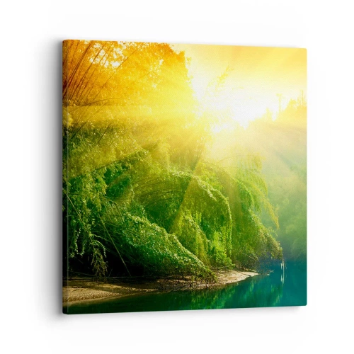 Obraz na plátně - Utopit se ve sluncí a ve stínu - 30x30 cm