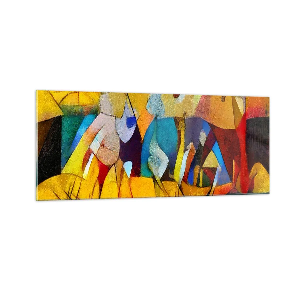 Obraz na skle - Slunce - život - radost - 100x40 cm