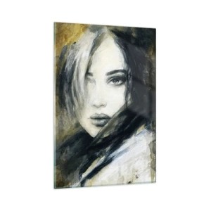 Obraz na skle - více nevinná nebo smyslná? - 80x120 cm