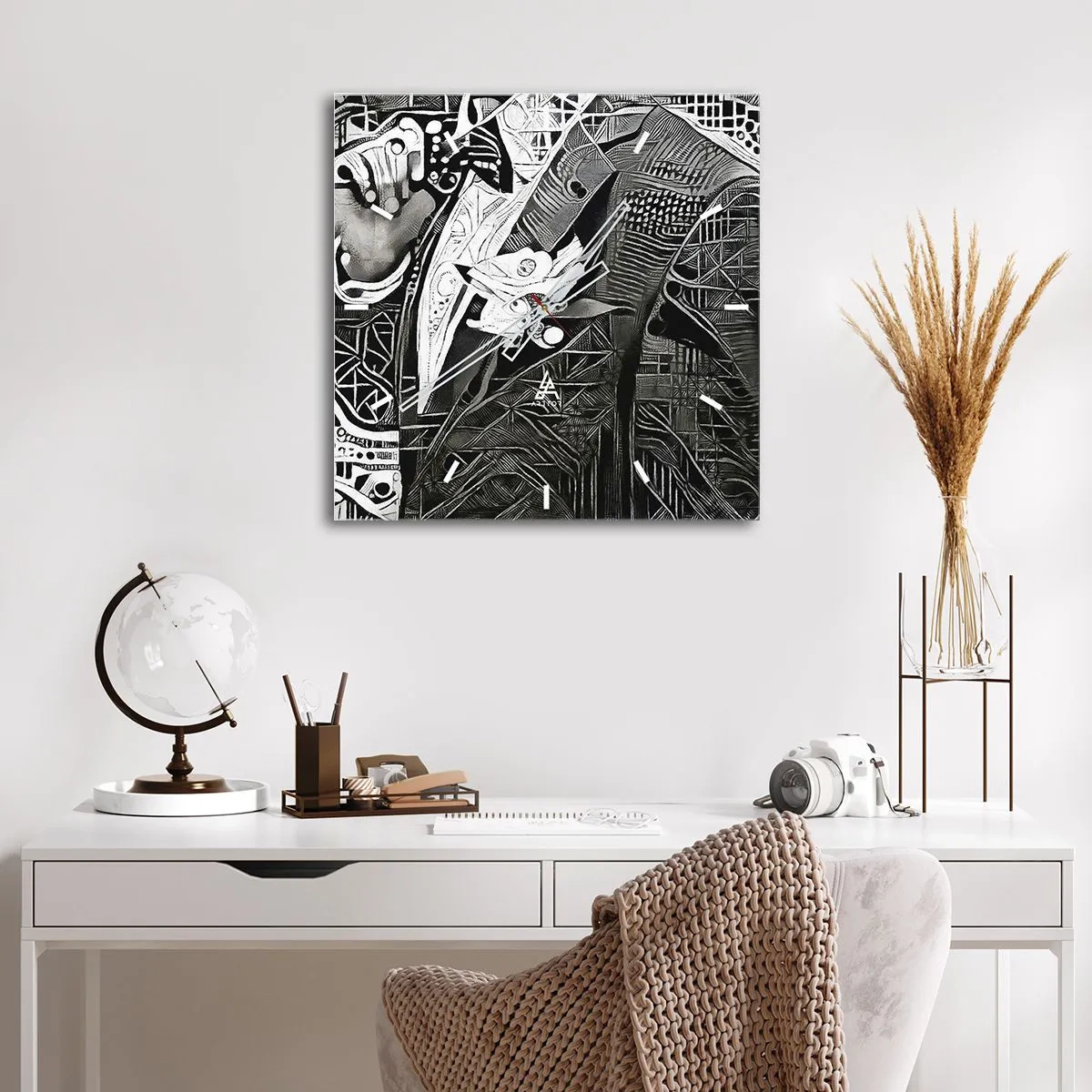 Nástěnné hodiny - Pouze zdánlivě šedý člověk - 30x30 cm