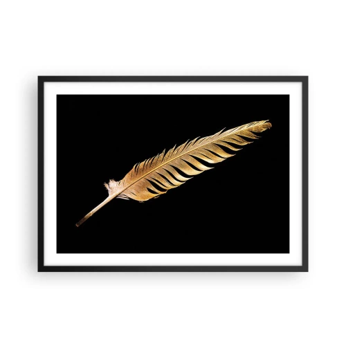 Plakát v černém rámu - Krásne peříčko… - 70x50 cm