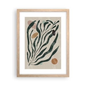 Plakát v rámu světlý dub - Uprostřed zeleně - 30x40 cm