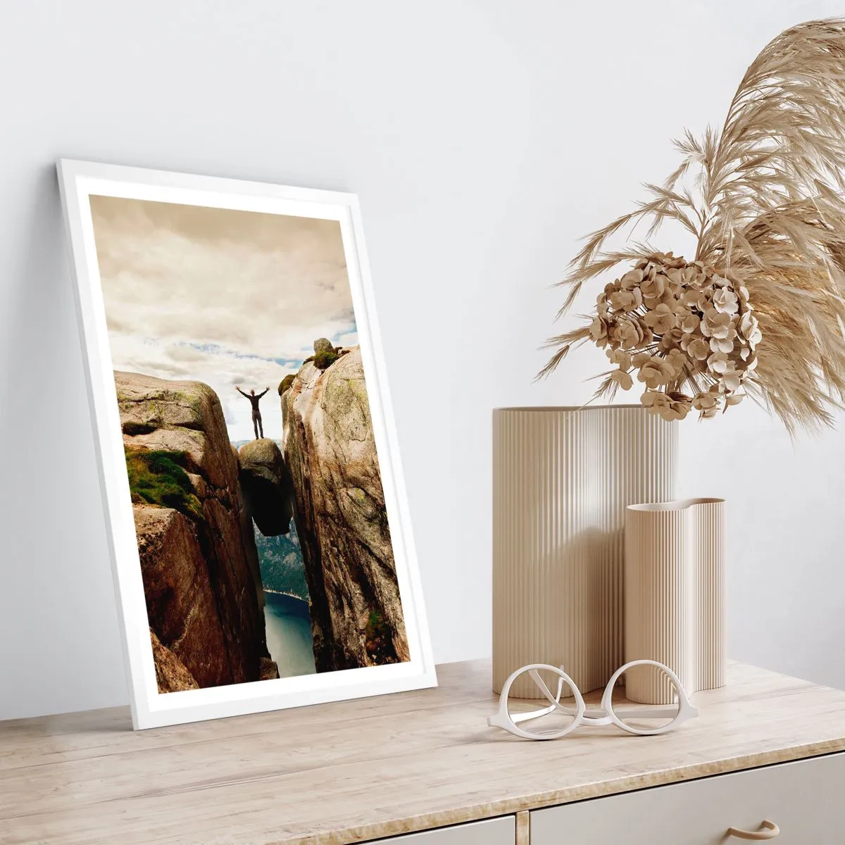 Plakát v bílém rámu - Jak se cítím?! - 70x100 cm