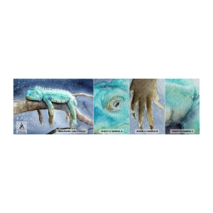Vzor Fototapety Premium Sand - Je to fajn! - Chameleón, Zvíře, Lenost - 100x30 cm
