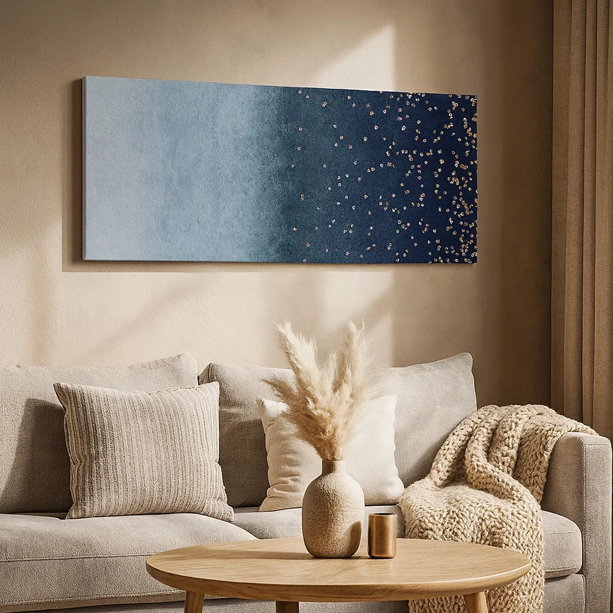 Obraz na plátně - Kompozice – modré fáze - 30x30 cm