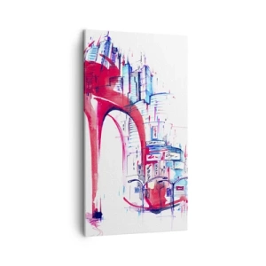 Obraz na plátně - Velkoměstská elegánka - 45x80 cm