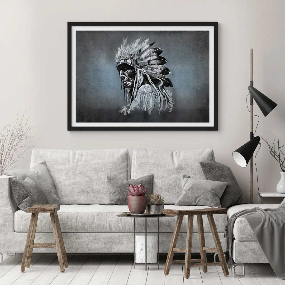 Plakát v černém rámu - Návrat k základům - 50x40 cm