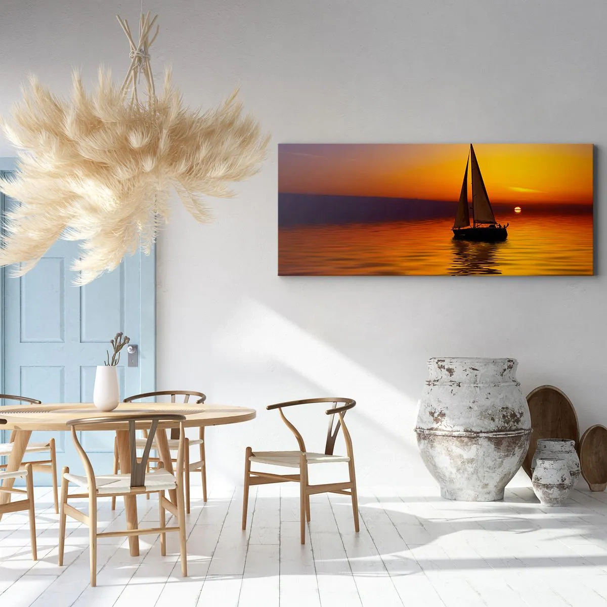 Obraz na plátně - Jak je tu za soumraku ticho… - 120x50 cm