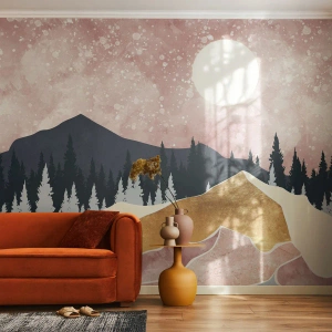 Fototapeta Premium Sand - Noční hlídka - Grafika, Krajina, hory - 500x350 cm