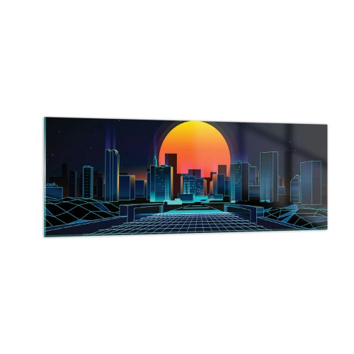 Obraz na skle - Pořád chcete do reálu? - 140x50 cm