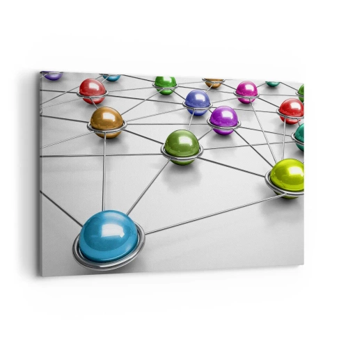 Obraz na plátně - Vesmírná pavučina - 100x70 cm