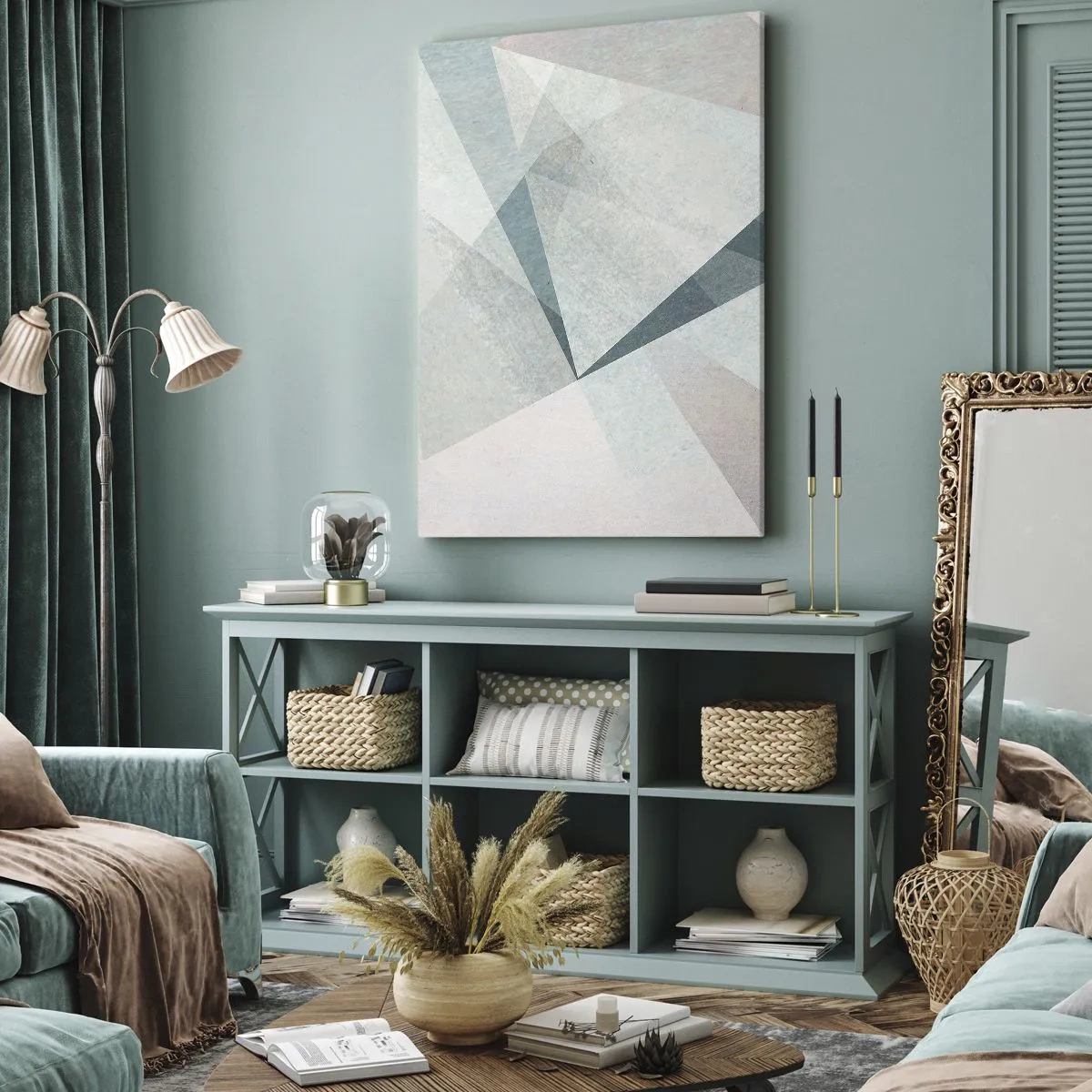 Obraz na plátně - V klidu, ale dynamicky - 55x100 cm