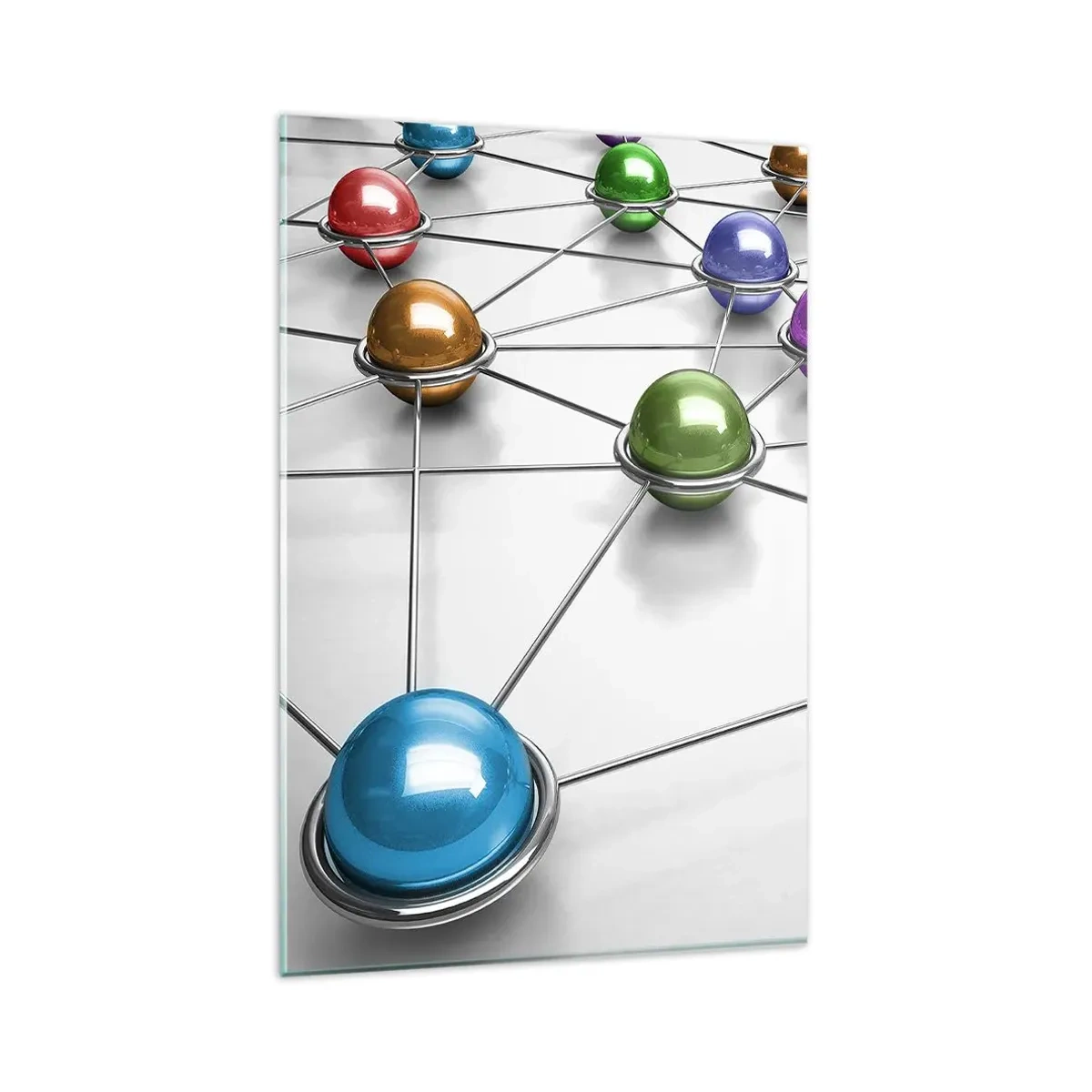 Obraz na skle - Vesmírná pavučina - 80x120 cm