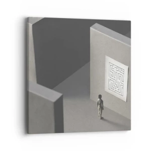 Obraz na plátně - Kde to ale jsem? - 40x40 cm