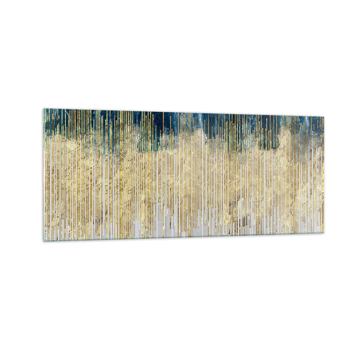 Obraz na skle - Zlacená hranice - 100x40 cm