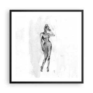 Plakát v černém rámu - Studie o ideálu ženskosti - 60x60 cm