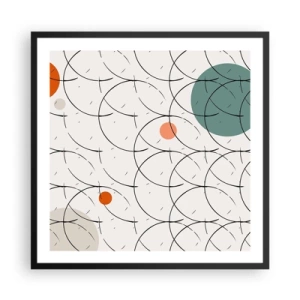 Plakát v černém rámu - V duchu pop-artu - 60x60 cm