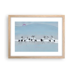 Plakát v rámu světlý dub - Po horkém dni - 40x30 cm