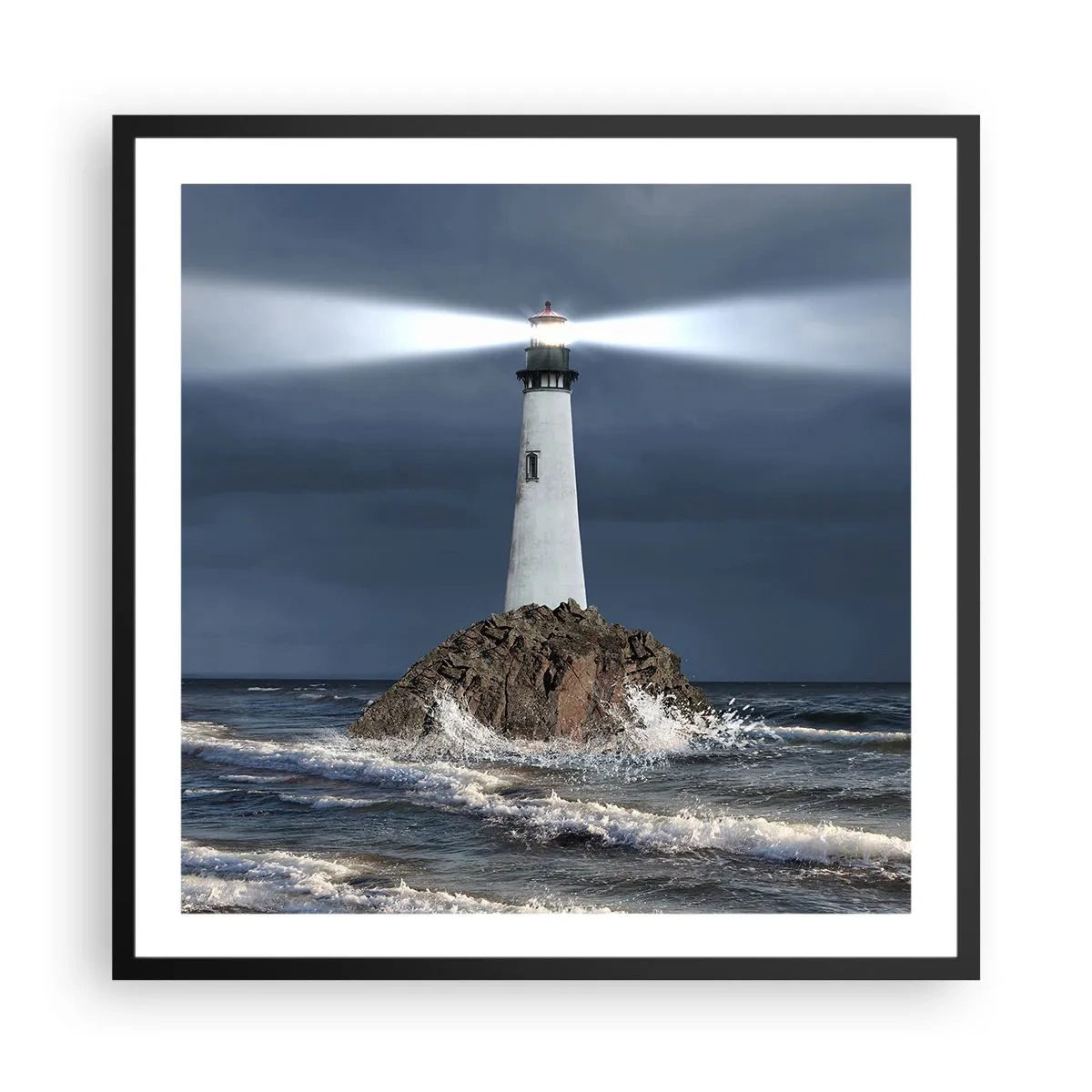 Plakát v černém rámu - Zde…zde…tady! - 60x60 cm