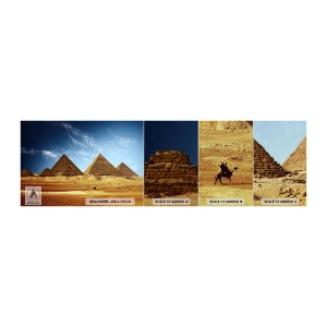 Vzor Fototapety Premium Sand - 40 století se na vás dívá - Pyramidy, Architektura, Krajina - 100x30 cm